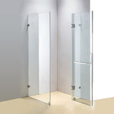 NNEDSZ 1100 x 1000mm Frameless 10mm Glass Shower Screen By Della Francesca