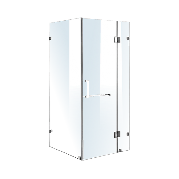 NNEDSZ 1100 x 1000mm Frameless 10mm Glass Shower Screen By Della Francesca