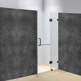 NNEDSZ 100 x 200cm Wall to Wall Frameless Shower Screen 10mm Glass By Della Francesca