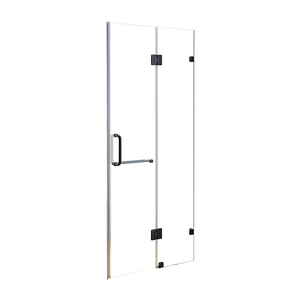 NNEDSZ 110 x 200cm Wall to Wall Frameless Shower Screen 10mm Glass By Della Francesca