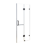 NNEDSZ 110 x 200cm Wall to Wall Frameless Shower Screen 10mm Glass By Della Francesca