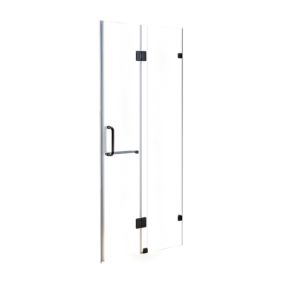 NNEDSZ 120 x 200cm Wall to Wall Frameless Shower Screen 10mm Glass By Della Francesca