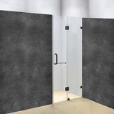 NNEDSZ 120 x 200cm Wall to Wall Frameless Shower Screen 10mm Glass By Della Francesca