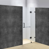 NNEDSZ 100 x 200cm Wall to Wall Frameless Shower Screen 10mm Glass By Della Francesca