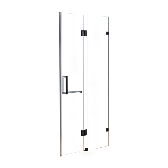 NNEDSZ 120 x 200cm Wall to Wall Frameless Shower Screen 10mm Glass By Della Francesca