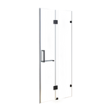 NNEDSZ 120 x 200cm Wall to Wall Frameless Shower Screen 10mm Glass By Della Francesca