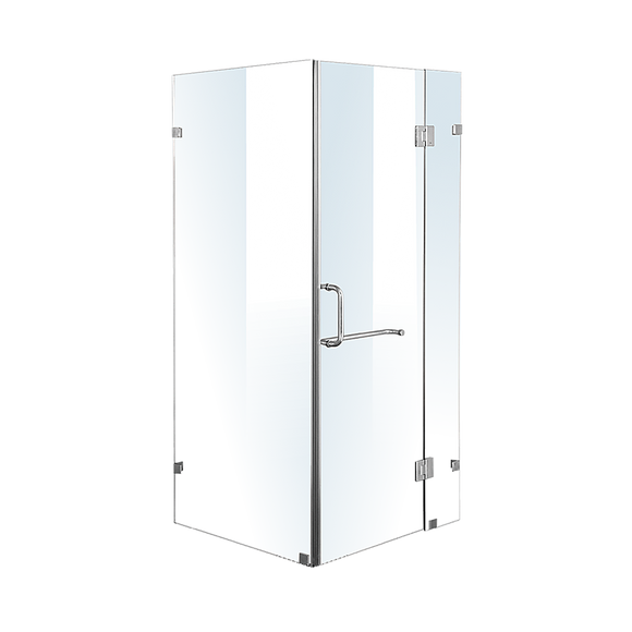 NNEDSZ 1000 x 900mm Frameless 10mm Glass Shower Screen By Della Francesca