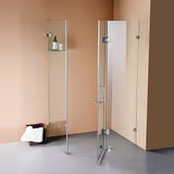 NNEDSZ 1200 x 800mm Frameless 10mm Glass Shower Screen By Della Francesca
