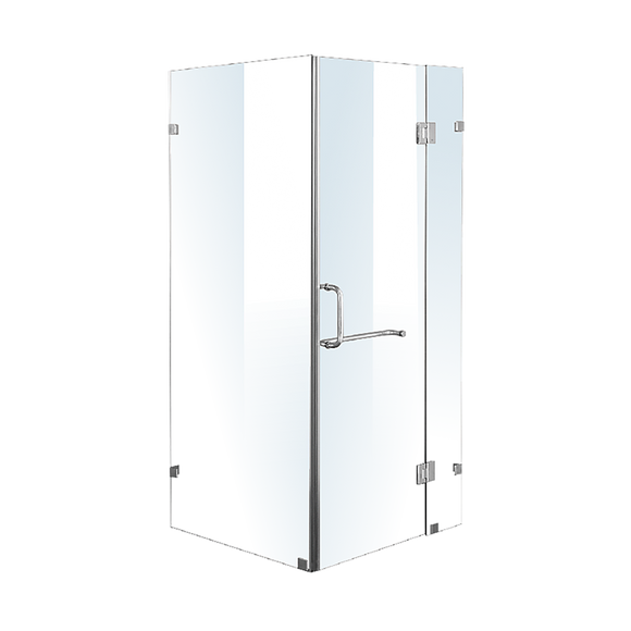 NNEDSZ 1100 x 1000mm Frameless 10mm Glass Shower Screen By Della Francesca