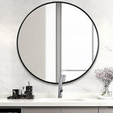 NNEDSZ 60cm Round Wall Mirror Bathroom Makeup Mirror by Della Francesca