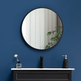 NNEDSZ 70cm Round Wall Mirror Bathroom Makeup Mirror by Della Francesca