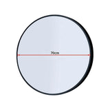NNEDSZ 70cm Round Wall Mirror Bathroom Makeup Mirror by Della Francesca