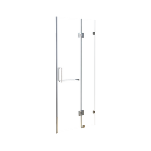 NNEDSZ 120 x 200cm Wall to Wall Frameless Shower Screen 10mm Glass By Della Francesca