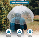 NNEDSZ 5x Clear Transparent Rain Walking Umbrella Parasol PVC Dome Wedding Party Favour
