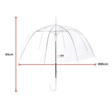 NNEDSZ 5x Clear Transparent Rain Walking Umbrella Parasol PVC Dome Wedding Party Favour