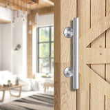 NNEDSZ 12" Barn Door Handle Sliding Flush Pull Wood Door Gate Hardware Stainless Steel