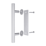 NNEDSZ 12" Barn Door Handle Sliding Flush Pull Wood Door Gate Hardware Stainless Steel