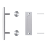 NNEDSZ 12" Barn Door Handle Sliding Flush Pull Wood Door Gate Hardware Stainless Steel