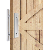 NNEDSZ 12" Barn Door Handle Sliding Flush Pull Wood Door Gate Hardware Stainless Steel