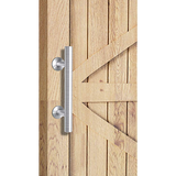 NNEDSZ 12" Barn Door Handle Sliding Flush Pull Wood Door Gate Hardware Stainless Steel