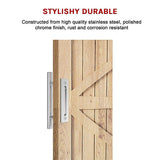 NNEDSZ 12" Barn Door Handle Sliding Flush Pull Wood Door Gate Hardware Stainless Steel