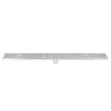 NNEDSZ 900mm Bathroom Shower Stainless Steel Grate Drain w/Centre outlet Floor Waste Square Pattern