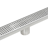 NNEDSZ 900mm Bathroom Shower Stainless Steel Grate Drain w/Centre outlet Floor Waste Square Pattern