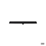 NNEDSZ 800mm Tile Insert Shower Bathroom Black Grate Drain w/Centre outlet Floor Waste