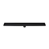 NNEDSZ 800mm Tile Insert Shower Bathroom Black Grate Drain w/Centre outlet Floor Waste