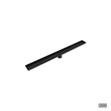 NNEDSZ 800mm Tile Insert Shower Bathroom Black Grate Drain w/Centre outlet Floor Waste