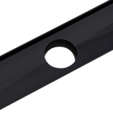 NNEDSZ 800mm Bathroom Shower Black Grate Drain w/Centre outlet Floor Waste