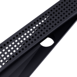 NNEDSZ 800mm Bathroom Shower Black Grate Drain w/Centre outlet Floor Waste