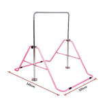 NNEDSZ Kids Gymnastics Bars Training Horizontal Bar Monkey Kip Bar Pink
