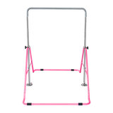 NNEDSZ Kids Gymnastics Bars Training Horizontal Bar Monkey Kip Bar Pink