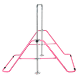 NNEDSZ Kids Gymnastics Bars Training Horizontal Bar Monkey Kip Bar Pink