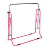 NNEDSZ Kids Gymnastics Bars Training Horizontal Bar Monkey Kip Bar Pink