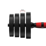 NNEDSZ 30kg Adjustable Rubber Dumbbell Set Barbell Home GYM Exercise Weights