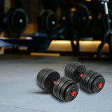 NNEDSZ 40kg Adjustable Rubber Dumbbell Set Barbell Home GYM Exercise Weights