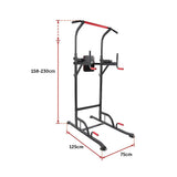 NNEDSZ Power Tower Chin Up Bar Push Pull Up Knee Raise Weight Bench Gym Station