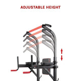 NNEDSZ Power Tower Chin Up Bar Push Pull Up Knee Raise Weight Bench Gym Station