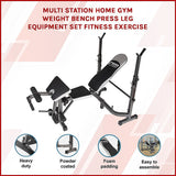 NNEDSZ Multi Station Home Gym Weight Bench Press Leg Equipment Set Fitness Exercise