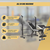 NNEDSZ Multi Station Home Gym Weight Bench Press Leg Equipment Set Fitness Exercise