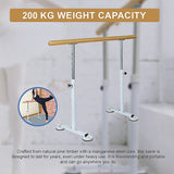NNEDSZ Wooden Portable Ballet Bar Stretch Barre Dance Bar 1.5M Freestanding Ballet Bar