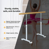 NNEDSZ Wooden Portable Ballet Bar Stretch Barre Dance Bar 1.5M Freestanding Ballet Bar
