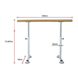 NNEDSZ Wooden Portable Ballet Bar Stretch Barre Dance Bar 1.5M Freestanding Ballet Bar