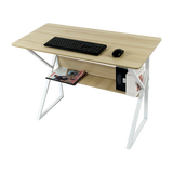 NNEDSZ Wood & Metal Computer Desk with Shelf Home Office Furniture