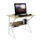 NNEDSZ Wood & Metal Computer Desk with Shelf Home Office Furniture