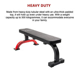 NNEDSZ Fitness Flat Bench Weight Press Gym Home Strength Training Exercise