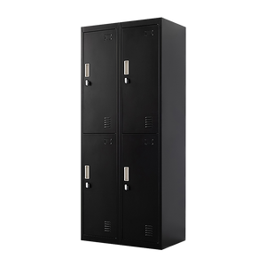 NNEDSZ Four-Door Office Gym Shed Storage Locker