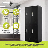 NNEDSZ Four-Door Office Gym Shed Storage Locker